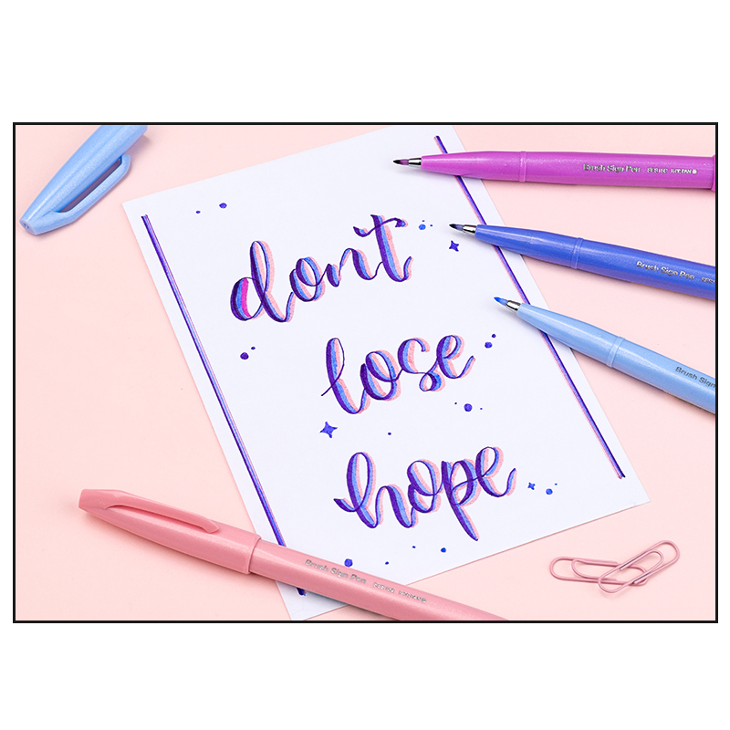 Ручка-кисточка PENTEL с тонким – обзор и цена Pentel Pen Sign Pen